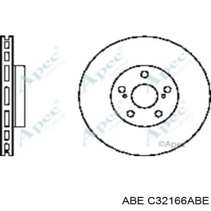 Передний тормозной диск ABE C32166ABE