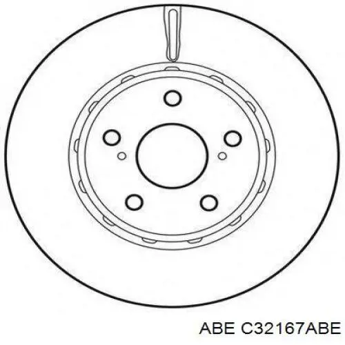 Передний тормозной диск ABE C32167ABE