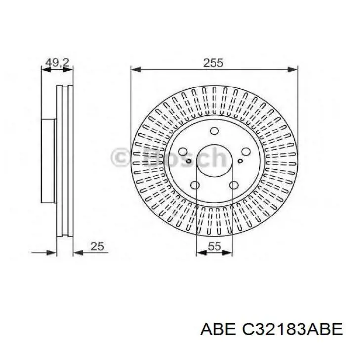 Купить C32183ABE ABE Ротор тормозной