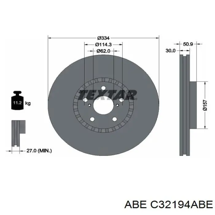 Купить C32194ABE ABE Ротор тормозной