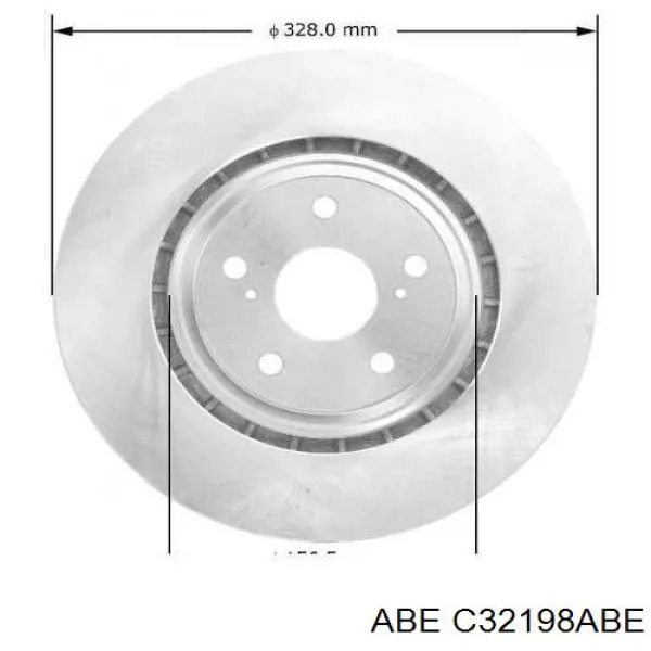 Тормоз дисковый передний ABE C32198ABE цена, от 44.91 USD