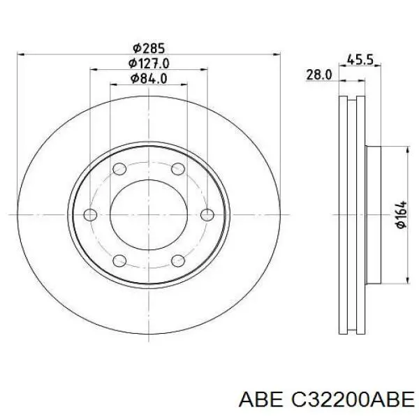 Купить C32200ABE ABE Ротор тормозной