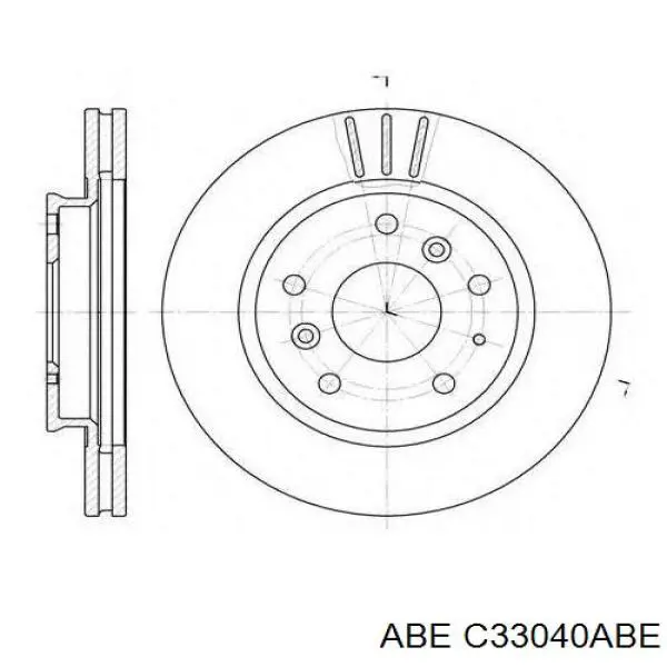 Передние тормозные диски C33040ABE ABE