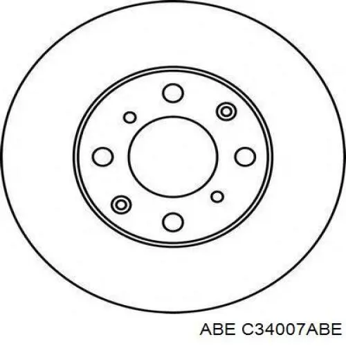 C34007ABE ABE Диск тормозной передний