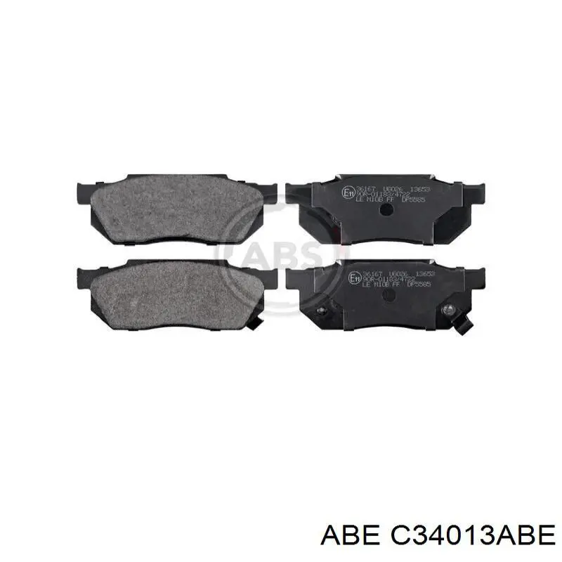 C34013ABE ABE Диск тормозной передний