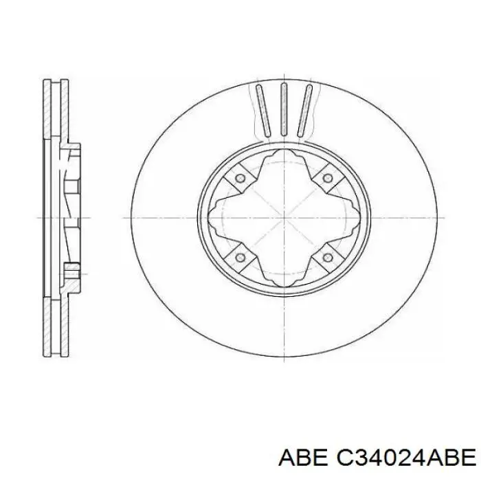 Купить C34024ABE ABE Ротор тормозной