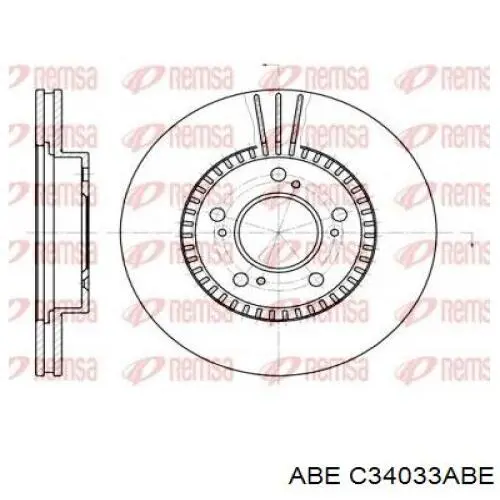Передний тормозной диск ABE C34033ABE