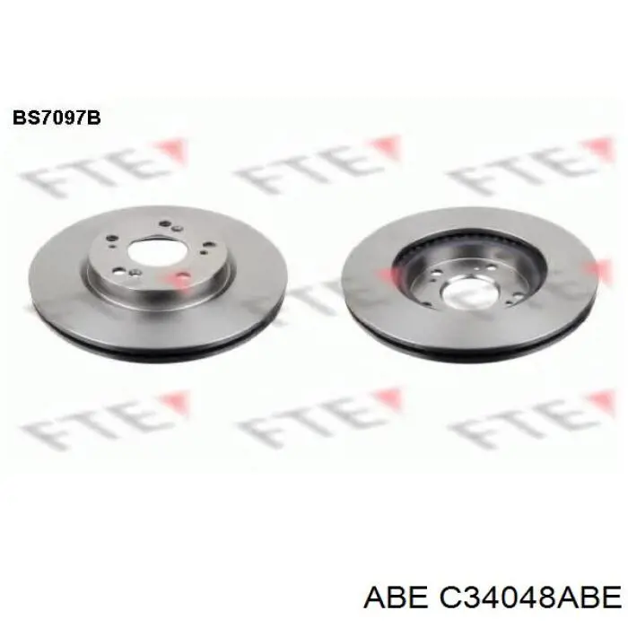 C34048ABE ABE Диск тормозной передний
