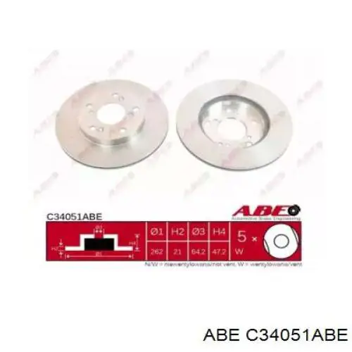 Купить C34051ABE ABE Ротор тормозной