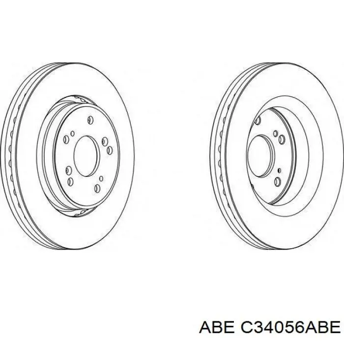 Передний тормозной диск ABE C34056ABE