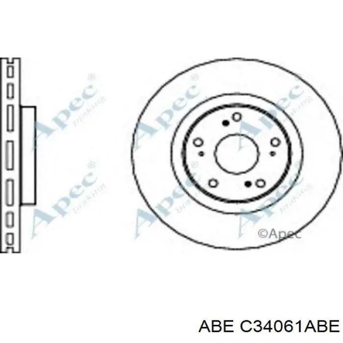 Передний тормозной диск ABE C34061ABE