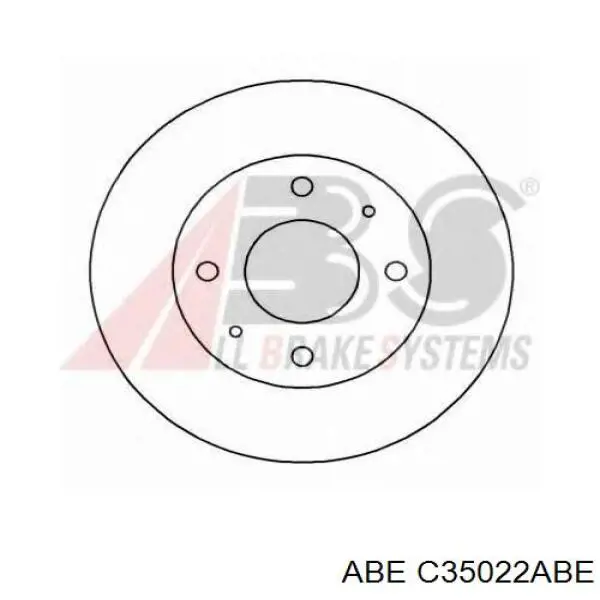 Передний тормозной диск ABE C35022ABE