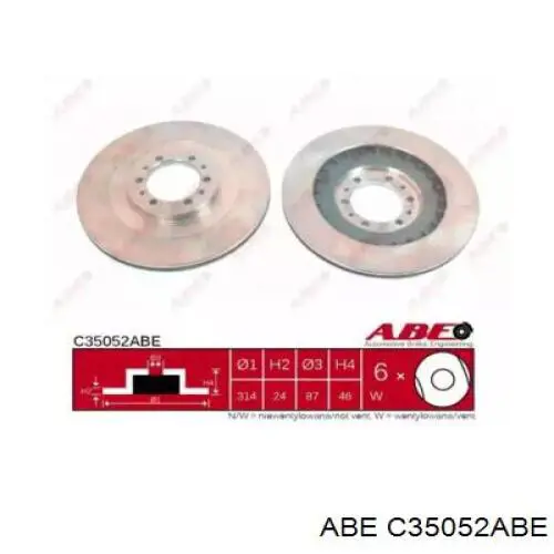 Купить C35052ABE ABE Ротор тормозной