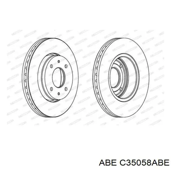 Передние тормозные диски C35058ABE ABE