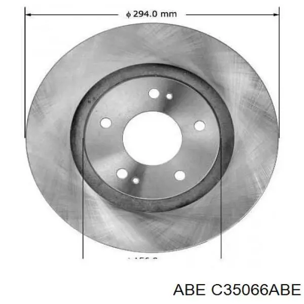 Передний тормозной диск ABE C35066ABE