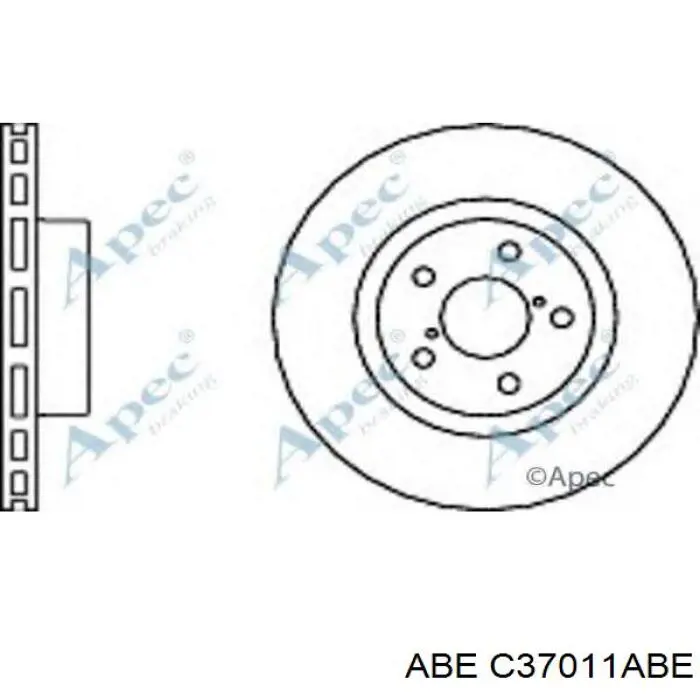 C37011ABE ABE Диск тормозной передний