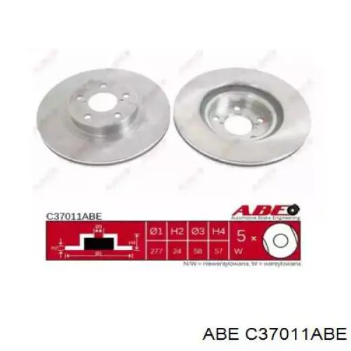 Купить C37011ABE ABE Ротор тормозной