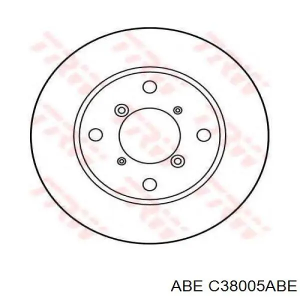 Передний тормозной диск ABE C38005ABE