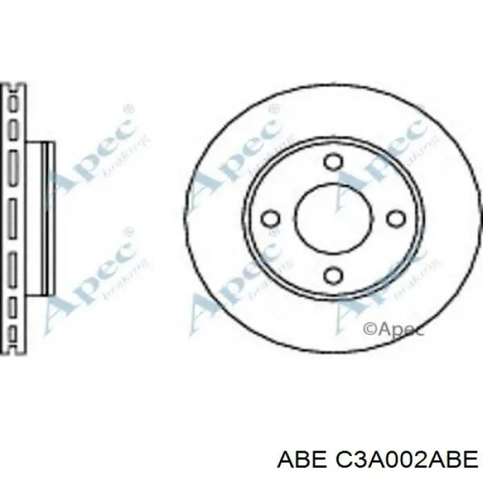 Тормоз дисковый передний ABE C3A002ABE цена, от 24.15 USD