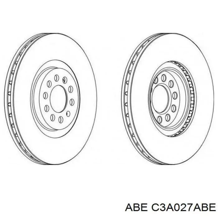 Передний тормозной диск ABE C3A027ABE