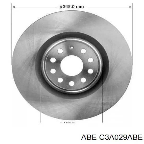 Передний тормозной диск ABE C3A029ABE