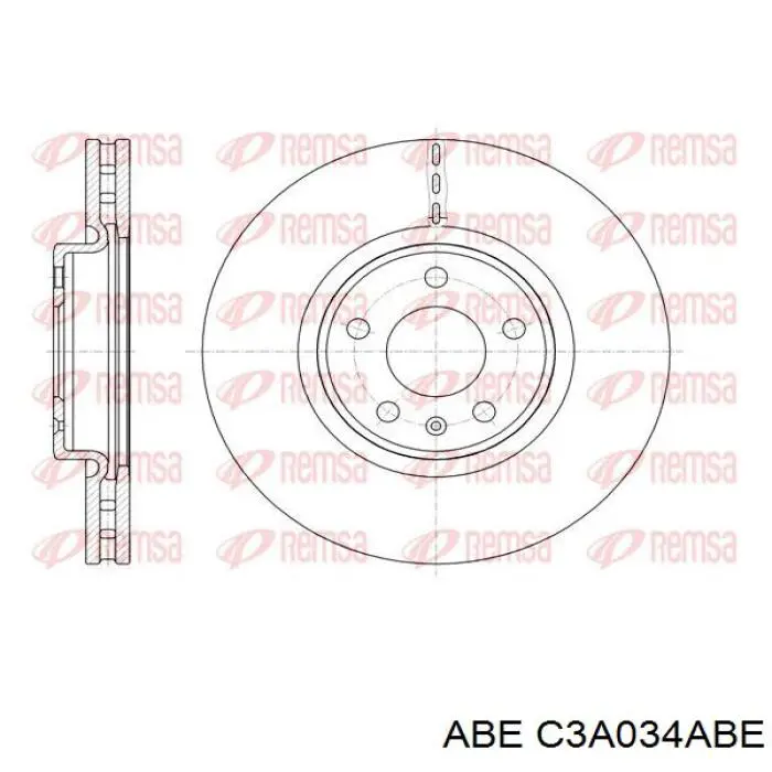Передние тормозные диски C3A034ABE ABE
