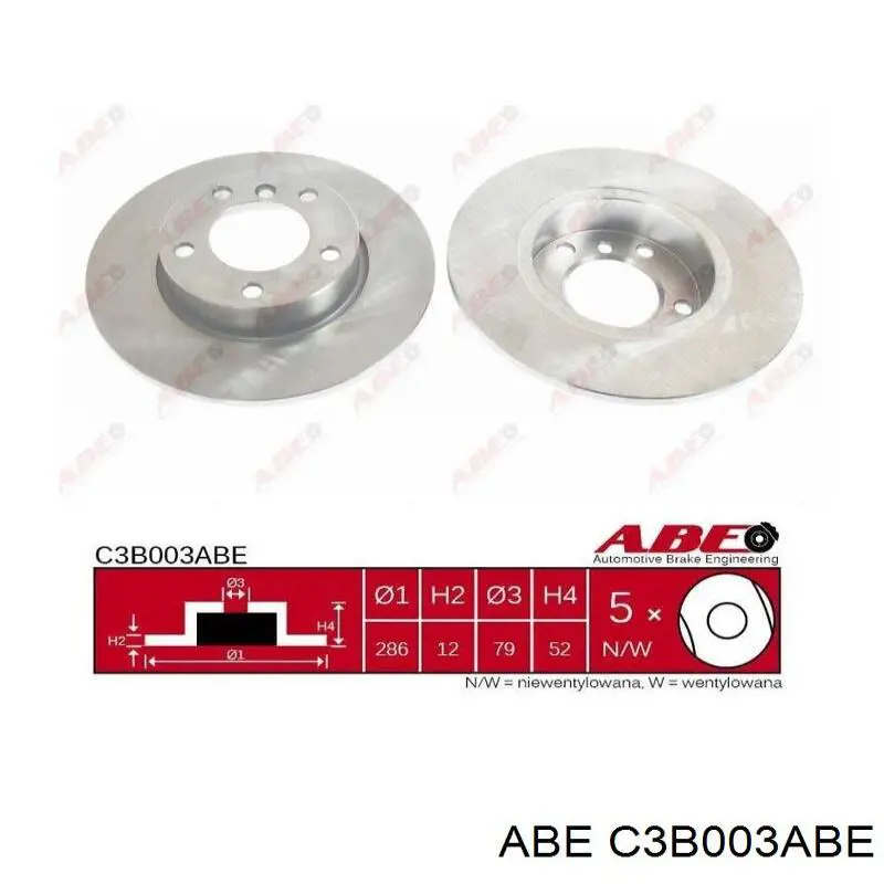 Купить C3B003ABE ABE Ротор тормозной
