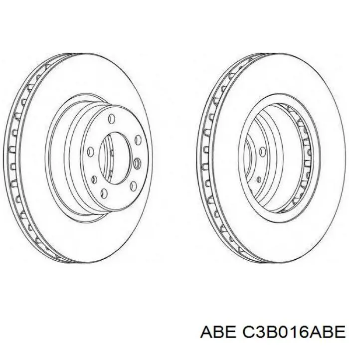 Передний тормозной диск ABE C3B016ABE