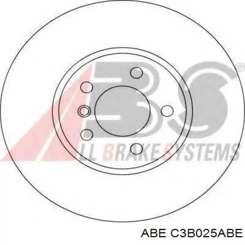 C3B025ABE ABE Диск тормозной передний
