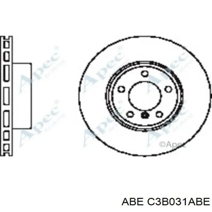 Передний тормозной диск ABE C3B031ABE