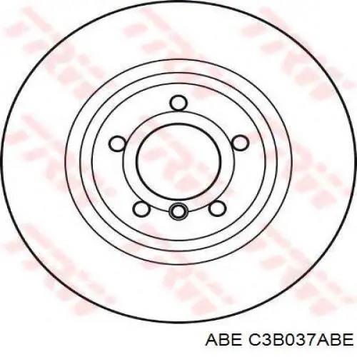 C3B037ABE ABE Диск тормозной передний