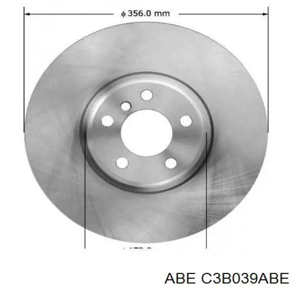 Передний тормозной диск ABE C3B039ABE