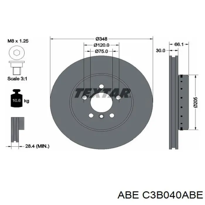 Купить C3B040ABE ABE Ротор тормозной