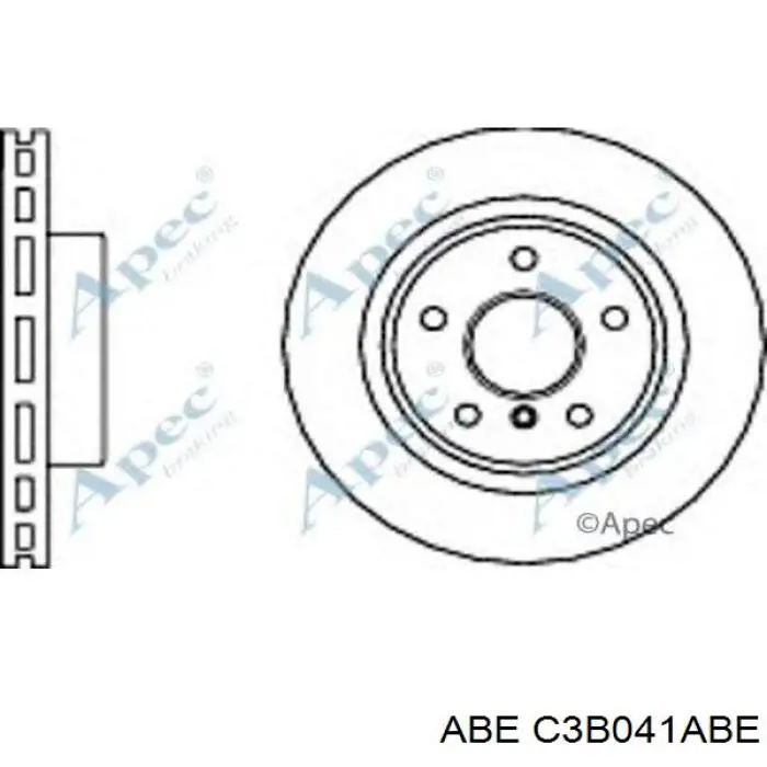 Тормоз дисковый передний ABE C3B041ABE цена, от 61.90 USD