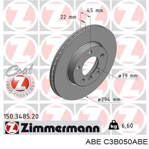 Купить C3B050ABE ABE Ротор тормозной