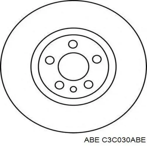 Тормоз дисковый передний ABE C3C030ABE цена, от 36.84 USD