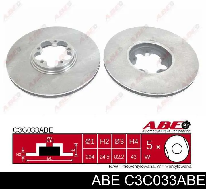 Купить C3C033ABE ABE Ротор тормозной
