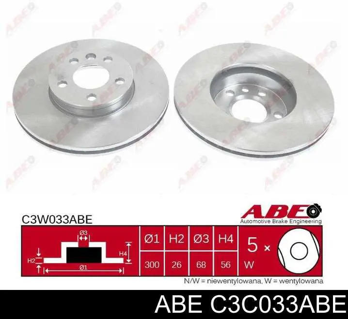 Передние тормозные диски C3C033ABE ABE