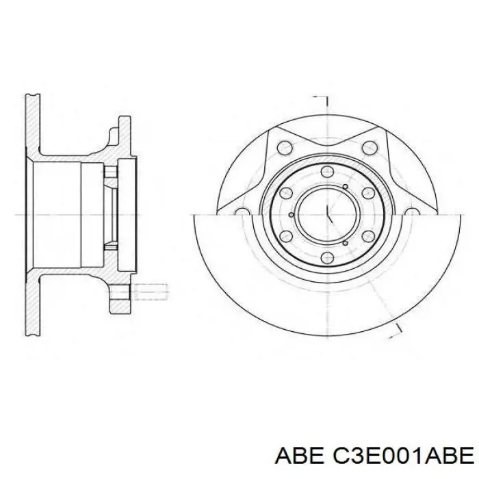 Купить C3E001ABE ABE Ротор тормозной