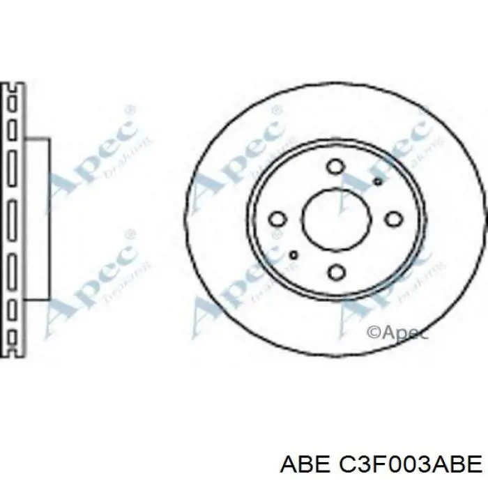Передний тормозной диск ABE C3F003ABE