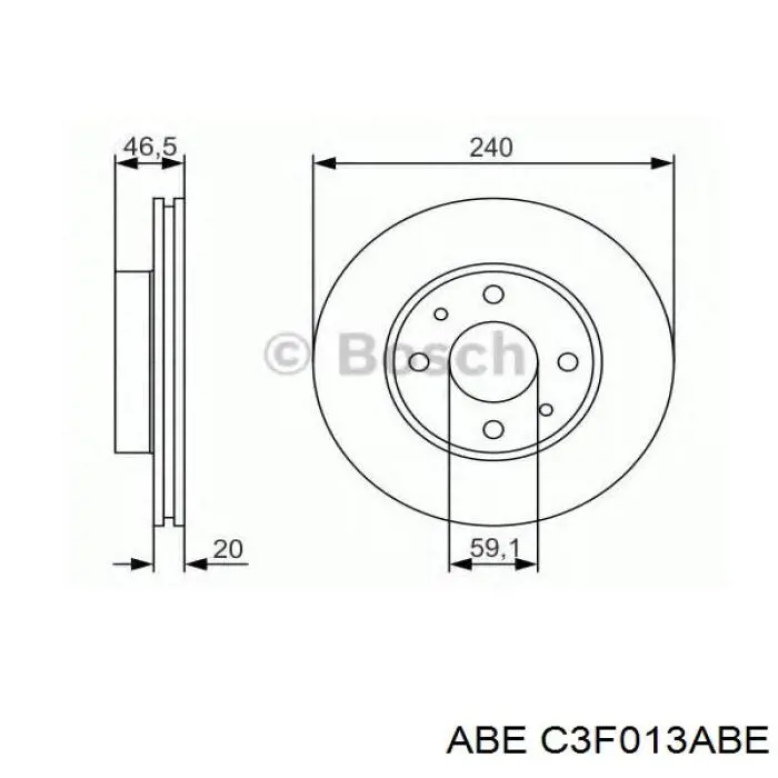 Передние тормозные диски C3F013ABE ABE