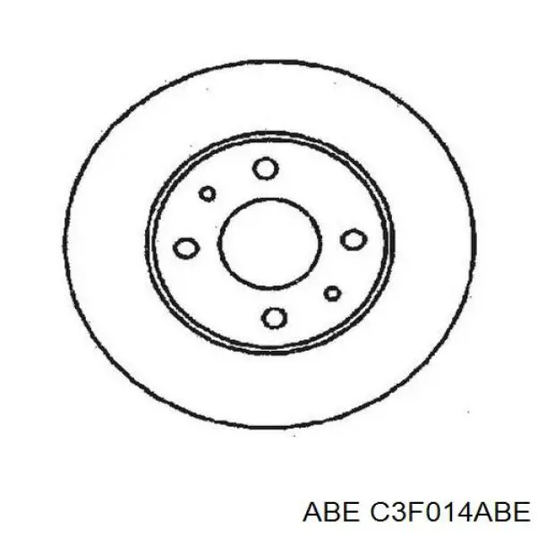 Диск гальмівний задній C3F014ABE ABE