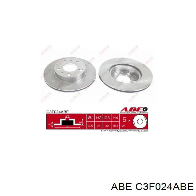 Купить C3F024ABE ABE Ротор тормозной