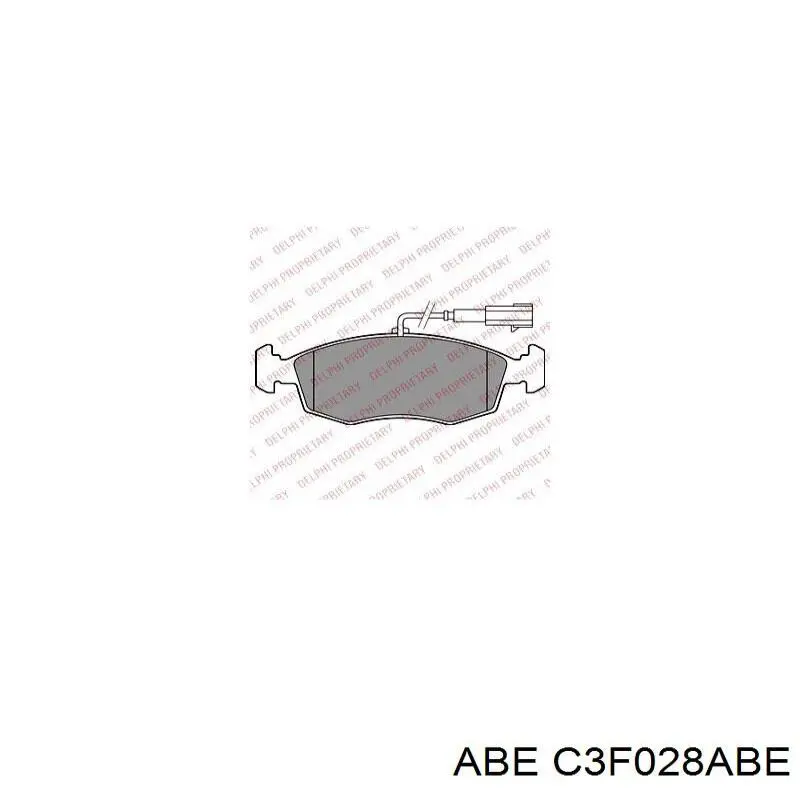 C3F028ABE ABE Диск тормозной передний