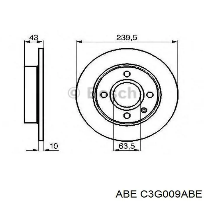 Купить C3G009ABE ABE Ротор тормозной