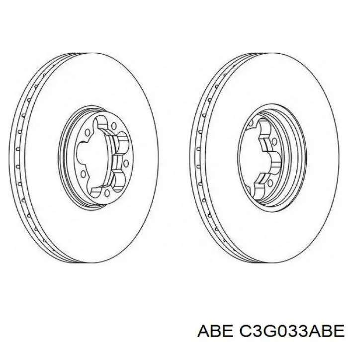Передний тормозной диск ABE C3G033ABE