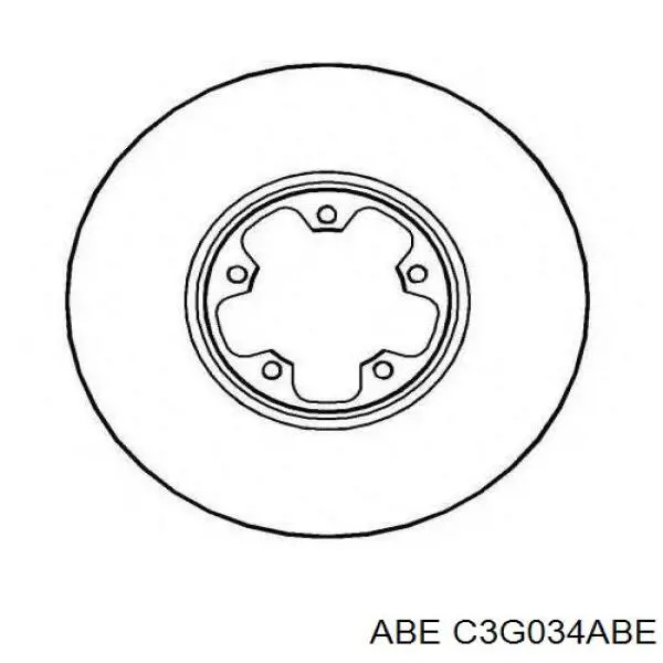 C3G034ABE ABE Диск тормозной передний