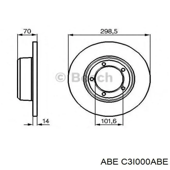 Передние тормозные диски C3I000ABE ABE