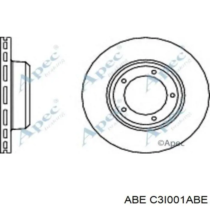 C3I001ABE ABE диск тормозной передний