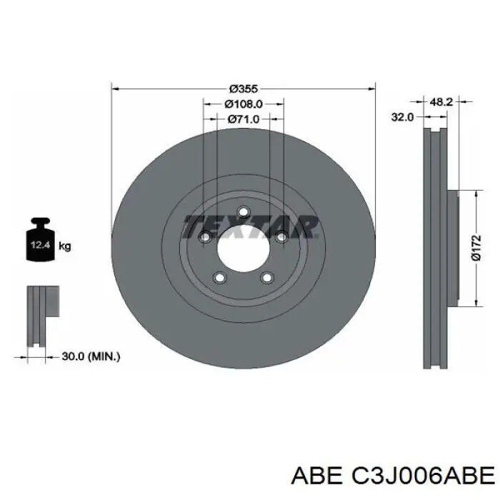Купить C3J006ABE ABE Ротор тормозной